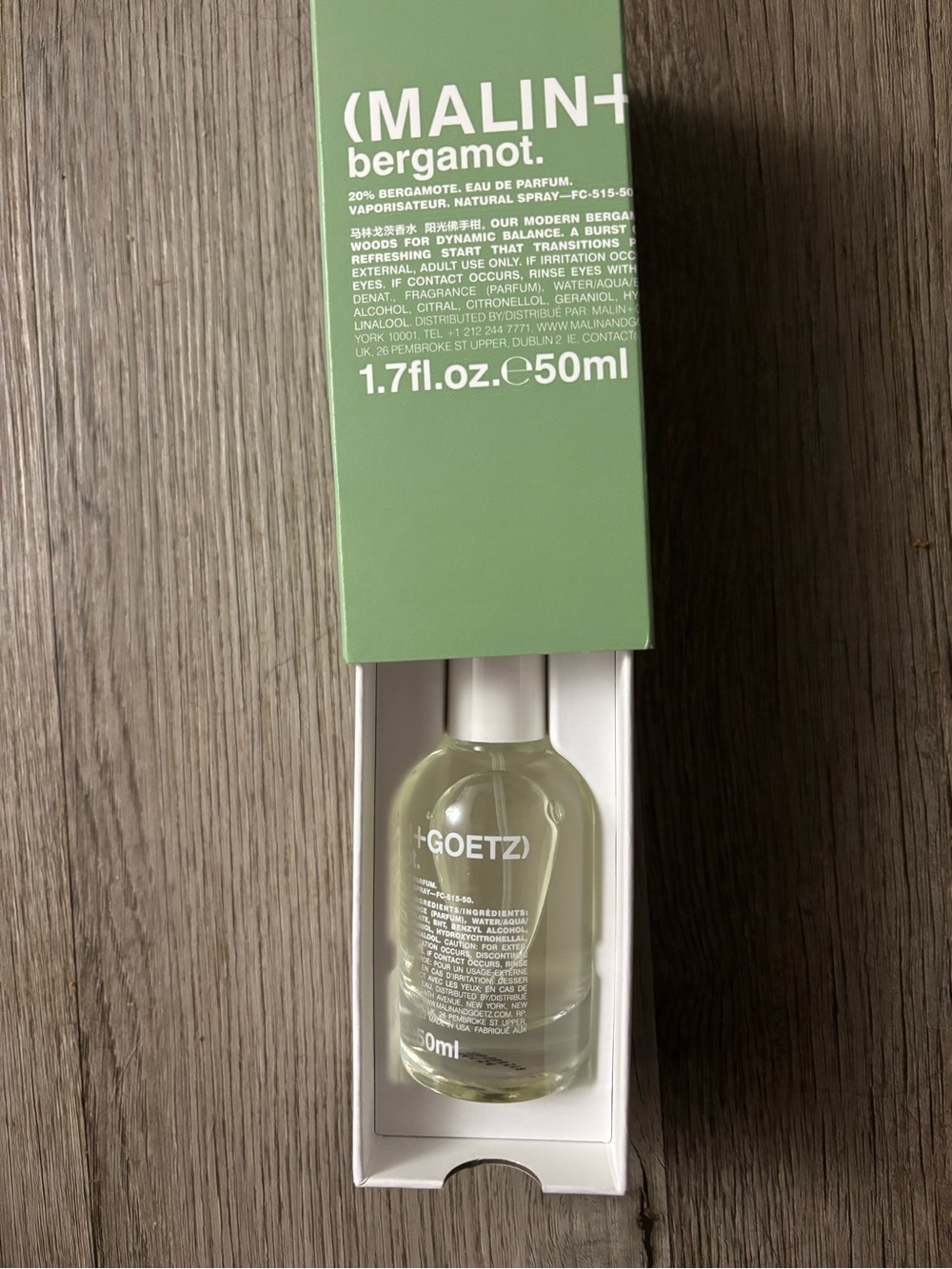 Malin+Goetz Bergamot Eau de Parfum — Green